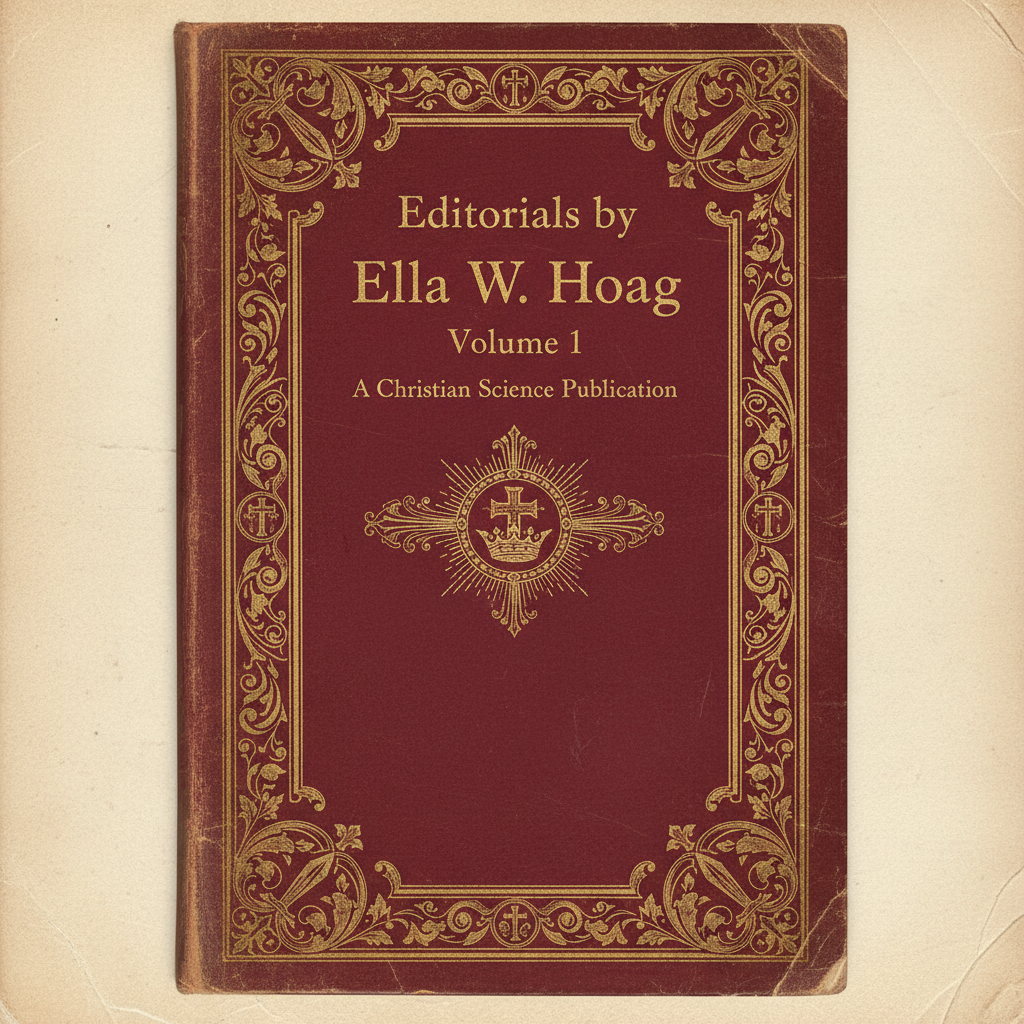 Book cover: Editorials by Ella W. Hoag – Volume 1 by Ella W. Hoag