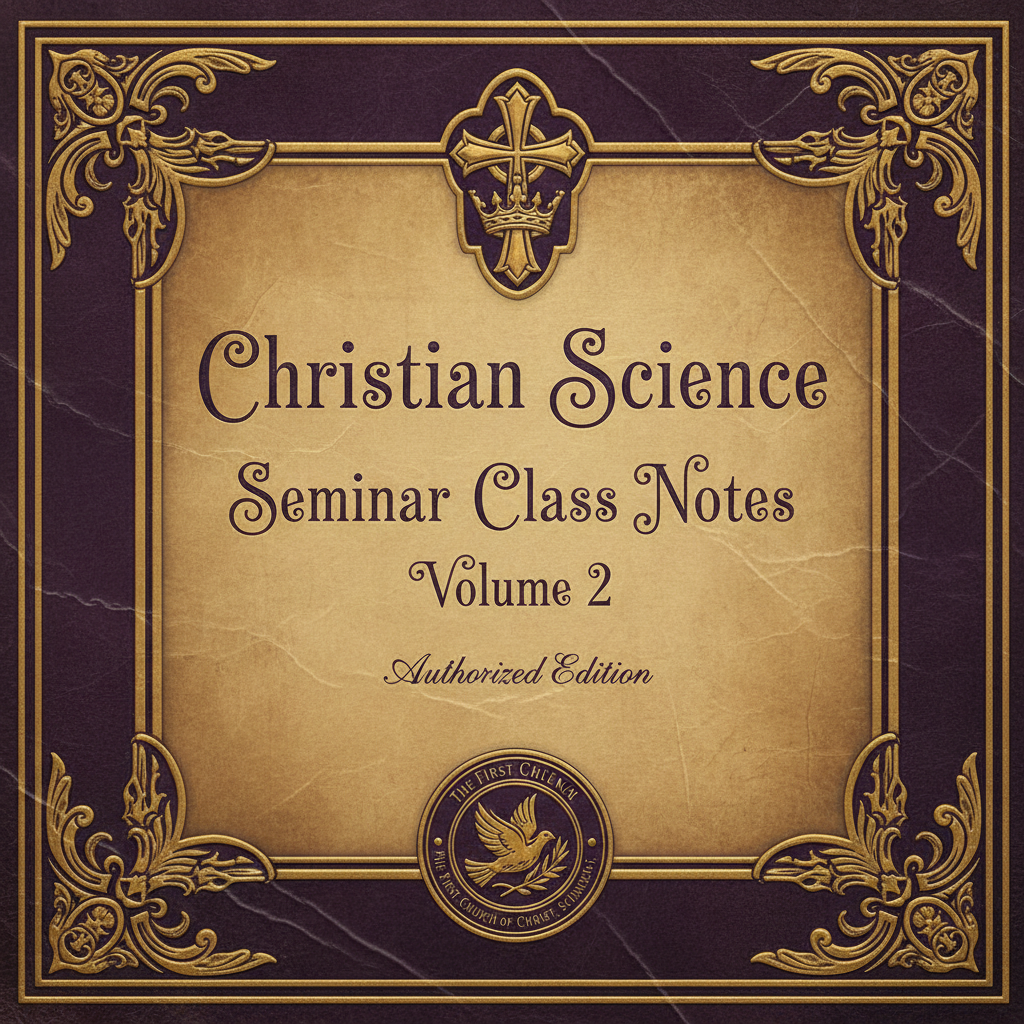 Book cover: Christian Science Seminar (Class) Notes – Volume 2