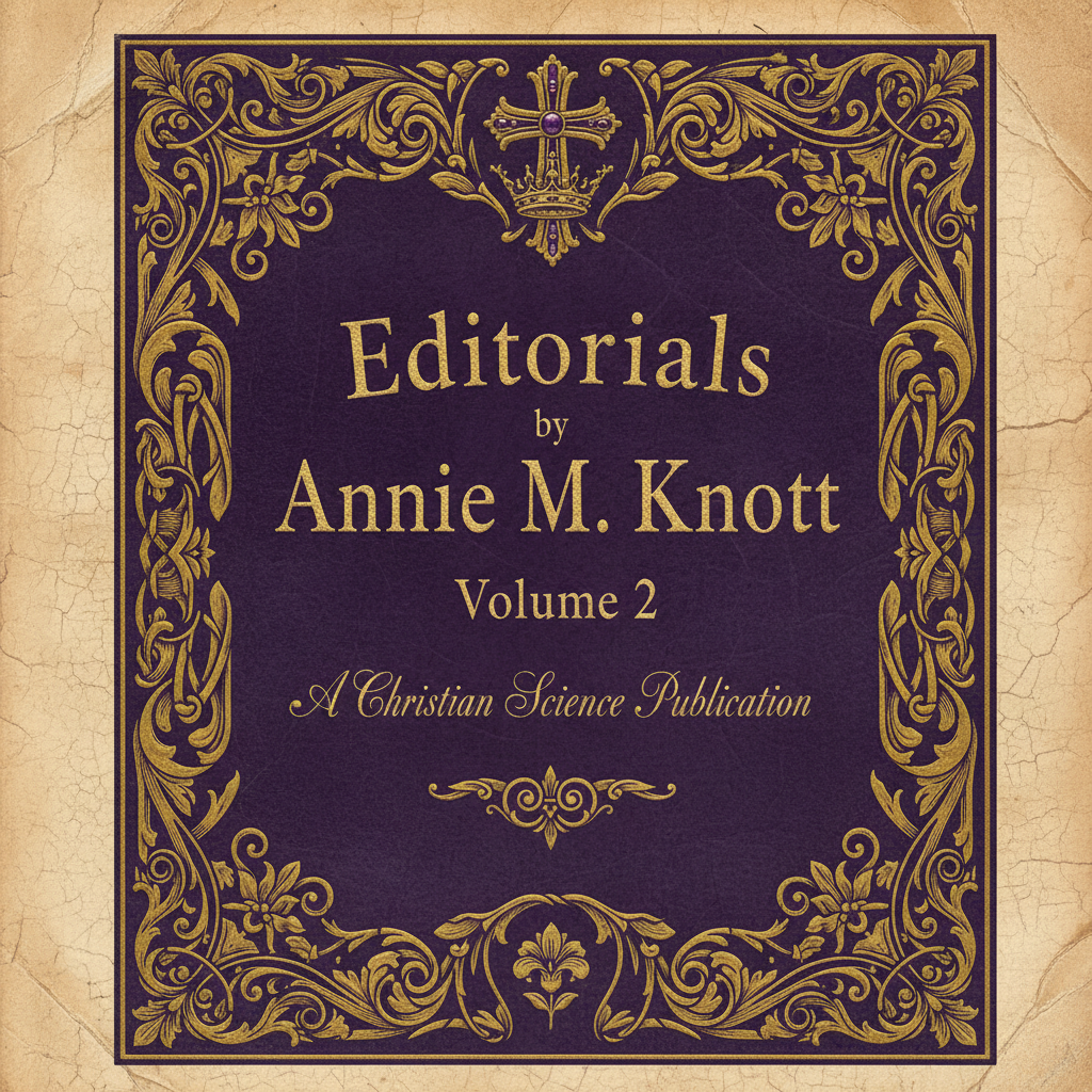 Book cover: Editorials by Annie M. Knott – Volume 2 by Annie M. Knott