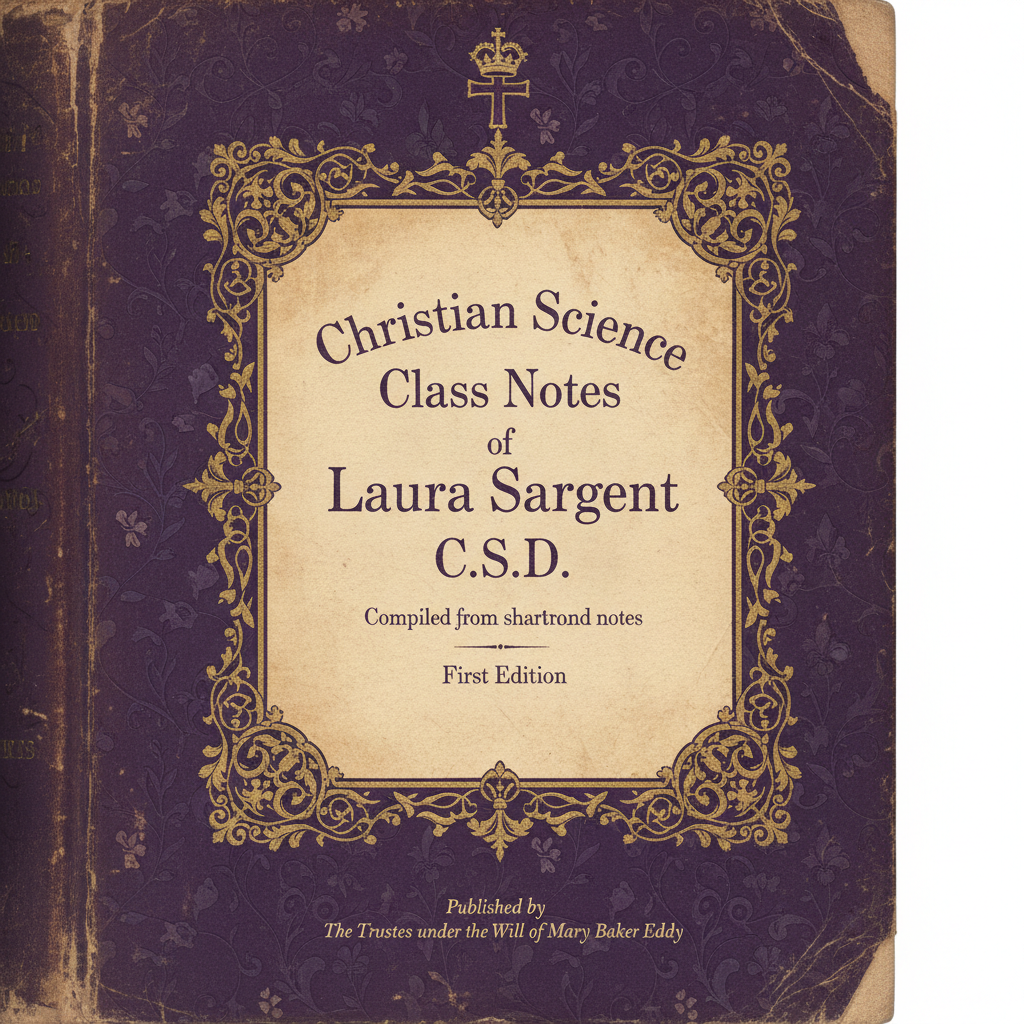 Book cover: Christian Science Class Notes of Laura Sargent, C.S.D. by Laura Sargent, C.S.D.